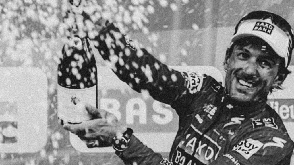 Fabian Cancellara champagne Saxo Bank